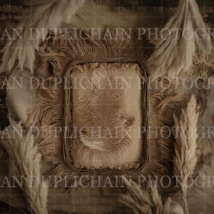 Digital Background, Neutral BOHO Newborn Digital Backdrop, Newborn Photo Prop Digital, Newborn Photography, Basket Backdrop, HIGH RESOLUTION
