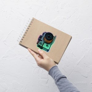 Holographic Camera Sticker / Floral Camera Sticker / Photography Sticker / Photographer Sticker / Cute Camera Vinyl Sticker
