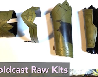 Conjunto de Wonder Woman RAW: tiara, brazaletes, tahalí y brazalete Coldcast