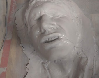 NON US BUYERS -Han Solo Frozen in Carbonite Life Casting Kit of Harrison Ford