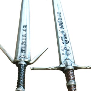Witcher 3 Dual Swords: Steel -Ultimatum & Silver- Maugrim Swords