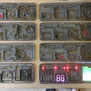 Flat Version Han Solo Frozen Carbonite Side Control Panels image 1