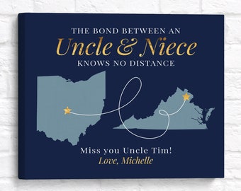 Long Distance Gift for Uncle in Military | Personalized Gift from Niece