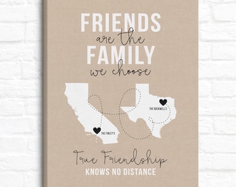 Friends of the Family, Close Friends Gifts, Living Far Away, Moving, Long Distance Friendship, Burlap Style