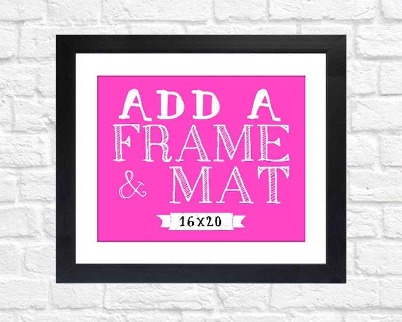 ADD ON 16x20 Print Frame Frame and Mat Silver Black | Etsy
