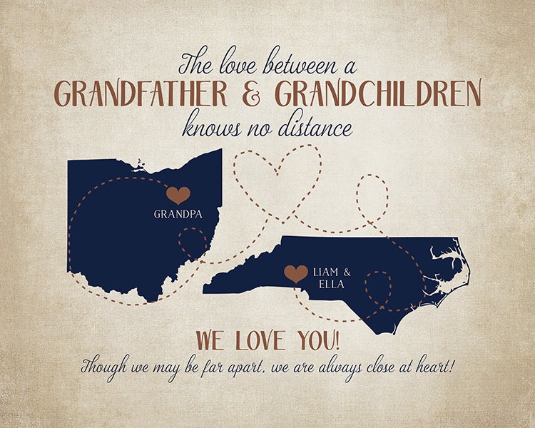 gifts for grandpa grandfather and grandchildren long distance gift
