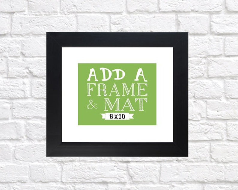Add a Frame to your 8x10 Custom Print  Personalized Map image 1