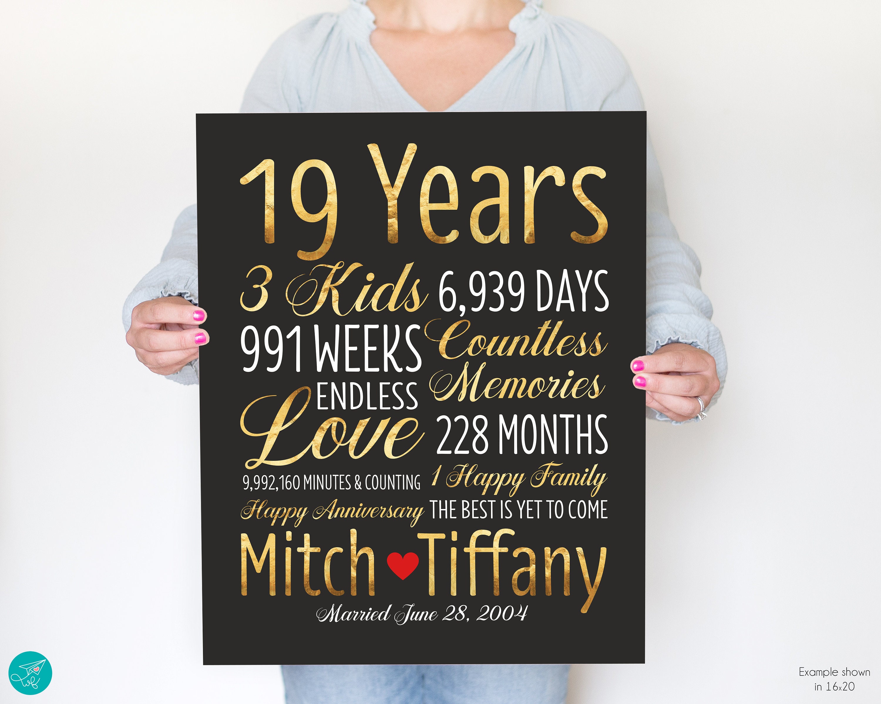 19 year 2024 anniversary gift