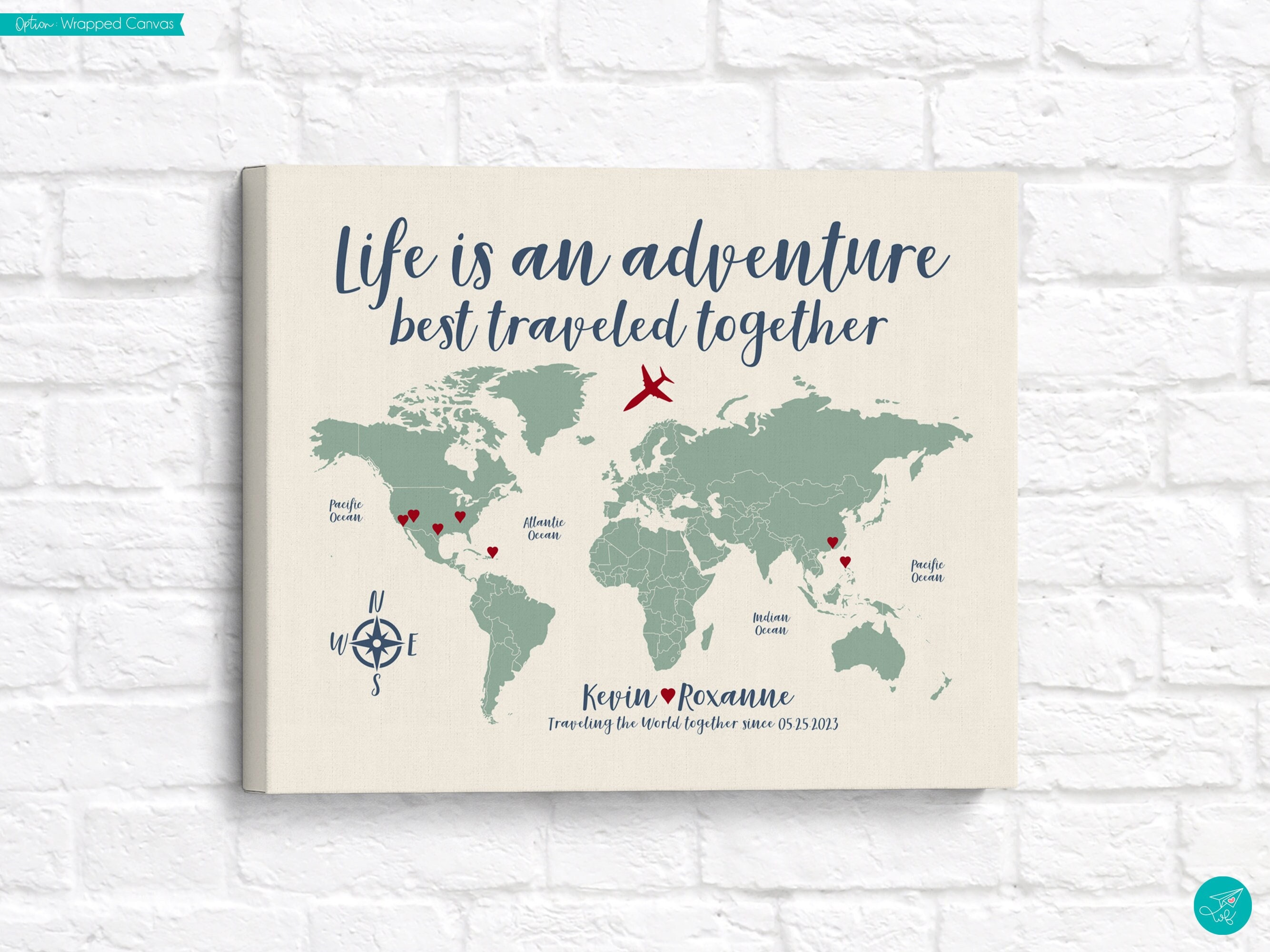 go find yourself quote with world map for travel lumbar pillow