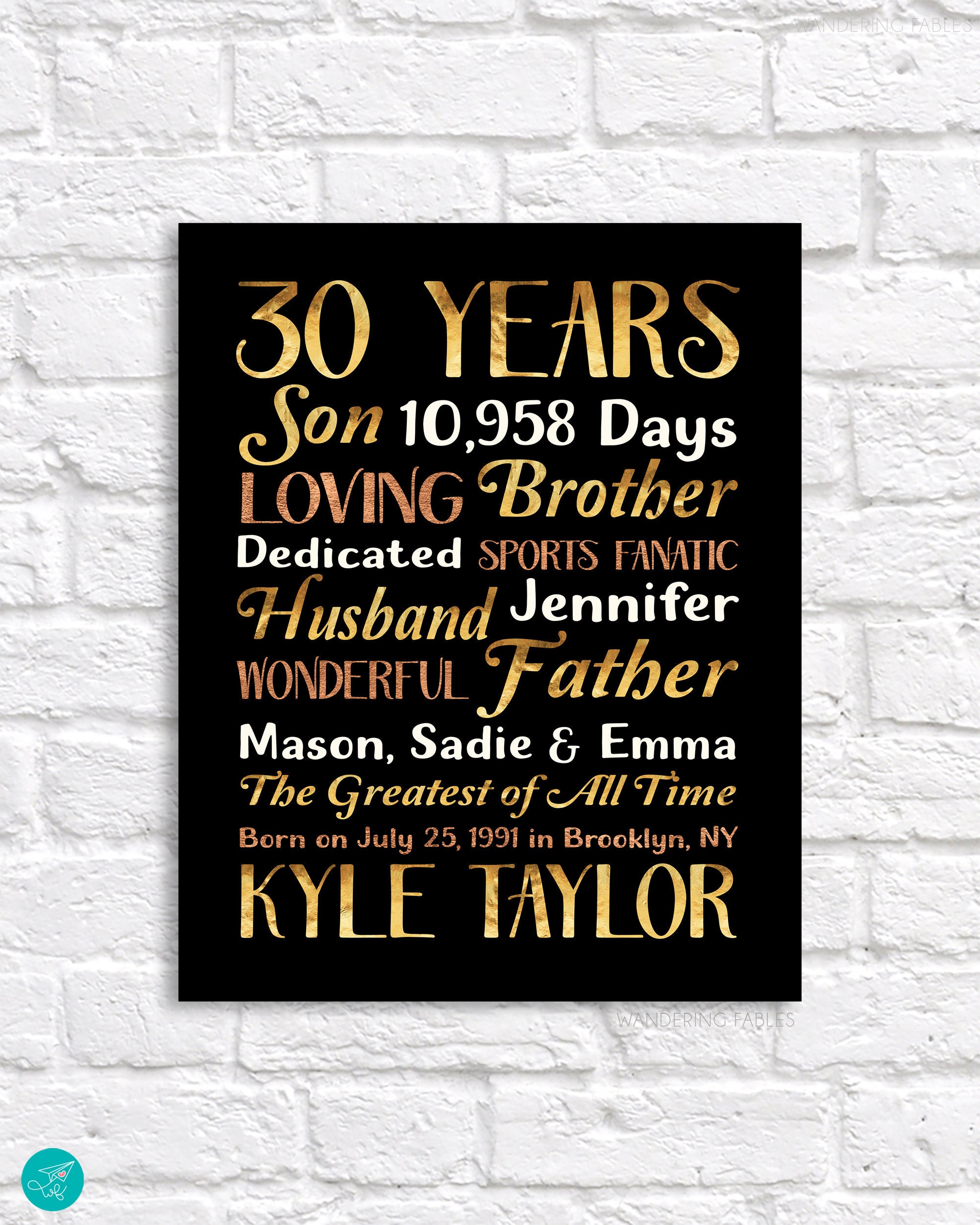 30Th Birthday Presents For Men : 10 Best 30th Birthday Gift Ideas For Him That He Will Absolutely Love This Gifts For Men - 4.9 out of 5 stars.