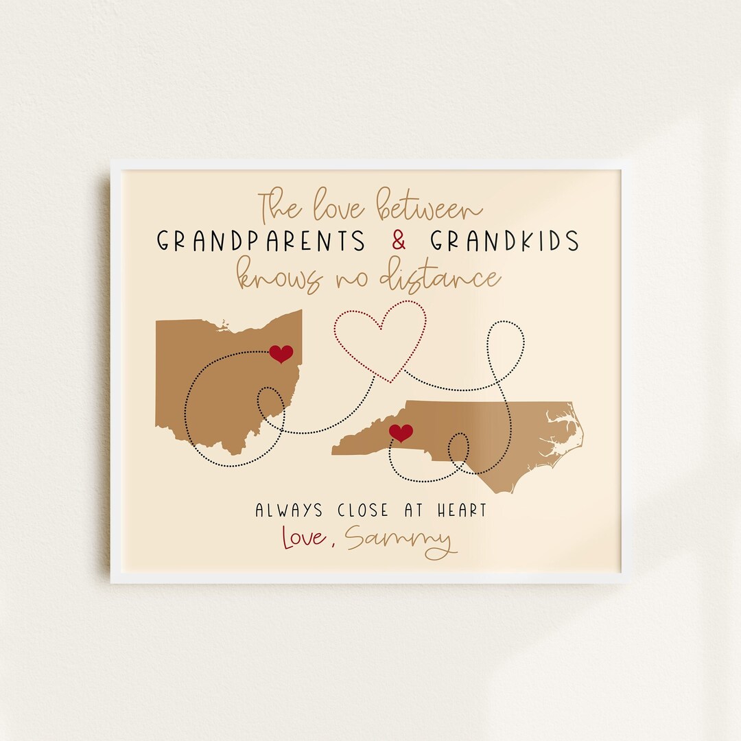 Gift for Grandparents Living Far Away, From Grandkids to Grandma and