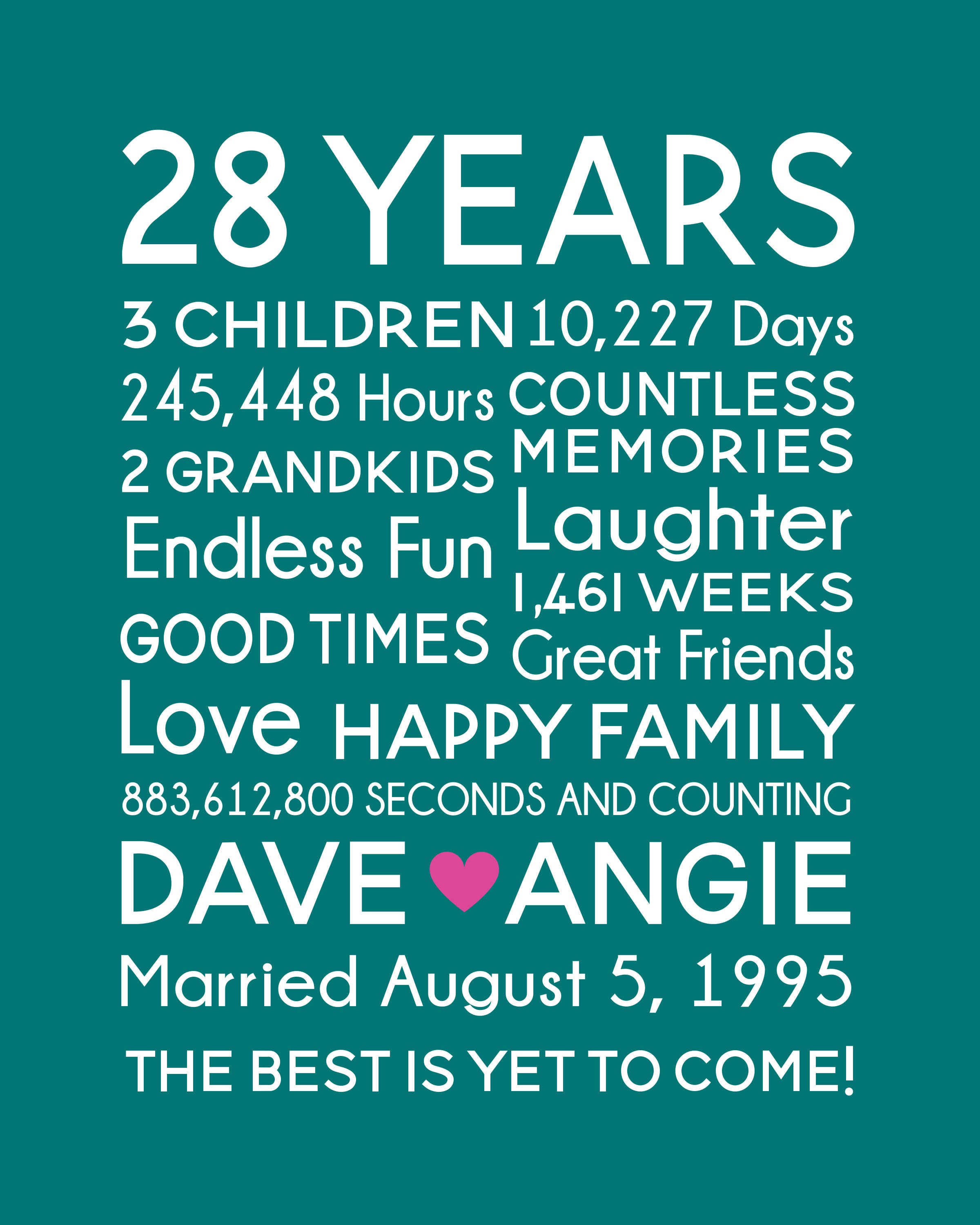 28th Wedding Anniversary Quotes For Husband - Ada Juline