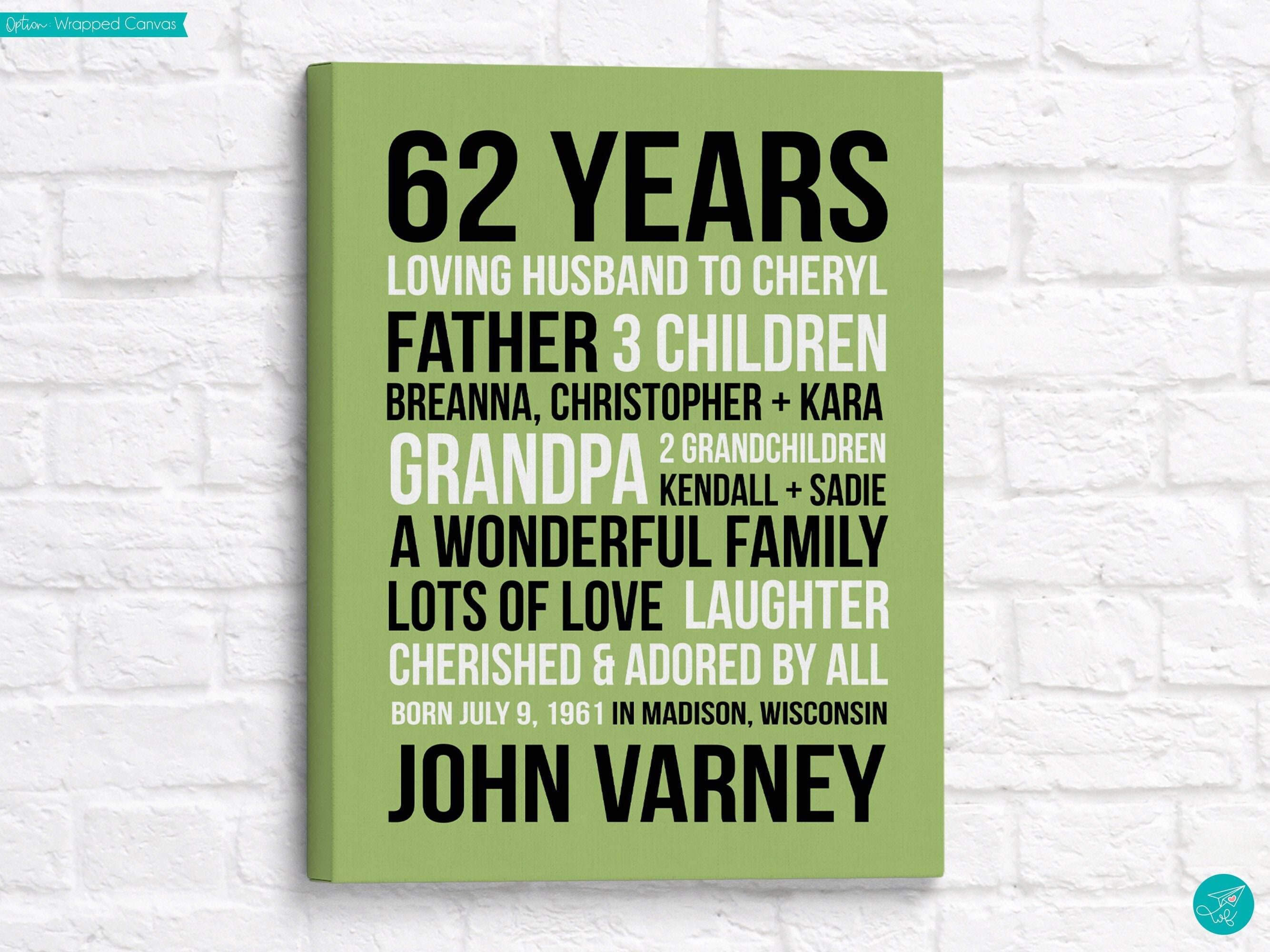 Birthday ideas for 62 year old woman sales
