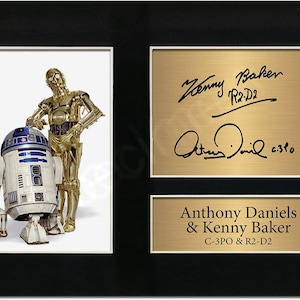 Star Wars Mark Hamill, Carrie Fisher Signed Limited Edition Memorabilia Print