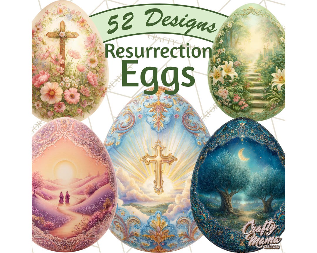 52 Png, Christian Easter Clipart PNG, Resurrection Easter Egg Clip Art