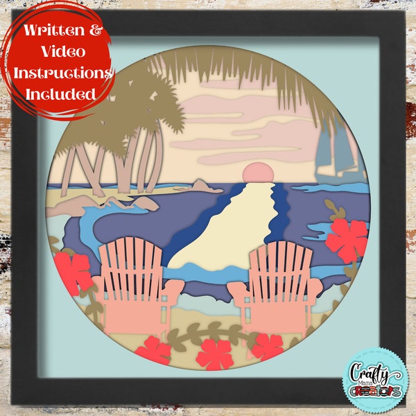 3D Summer Shadow Box Svg, Beach Vacation Shadowbox Svg, Ocean Sunset 3D Layered Papercut, Summer Ocean Beach SVG Files For Cricut 3D Summer Shadow Box Svg, Beach Vacation Shadowbox Svg, Ocean Sunset 3D Layered Papercut, Summer Ocean Beach SVG Files For Cricut