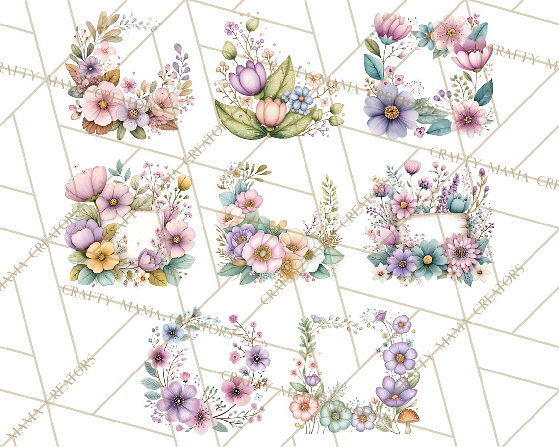 Spring Frame Drawing 60 Png Spring Frames and Borders Clipart, Floral Frame PNG, Spring ...