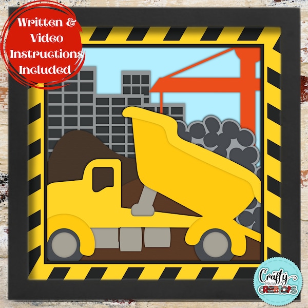 3D Construction Site Shadow Box, Dump Truck SVG Shadow Box, Heavy Equipment Layered Papercut, Truck Files For Cricut with Easy Instructions 3D Construction Site Shadow Box, Dump Truck SVG Shadow Box, Heavy Equipment Layered Papercut, Truck Files For Cricut with Easy Instructions