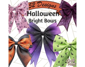 52 imagens PNG de laços de Halloween, imagens de laços de outono, laços de cabelo fofos em PNG, imagens de fitas delicadas de Halloween, laços de outono, laços de Halloween para imprimir