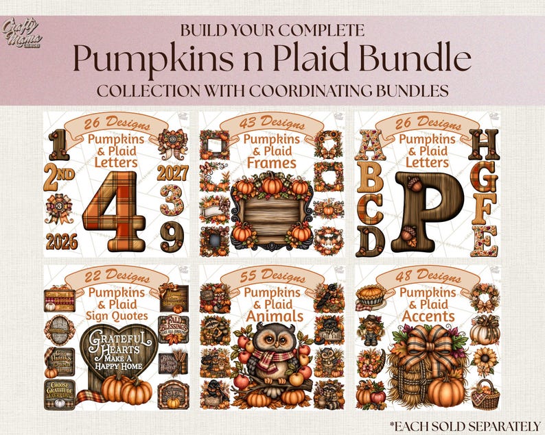 Design Letter R. Wood 22 Pumpkins and Plaid Quote Signs Clipart, Fall Sayings PNG, Autumn ...
