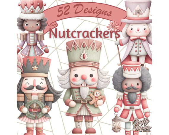 Nutcracker Clipart Set, Classic Christmas PNG, Holiday Nutcracker Png, Toy Soldier Clip Art, Festive Nutcracker Art, Vintage Christmas PNG