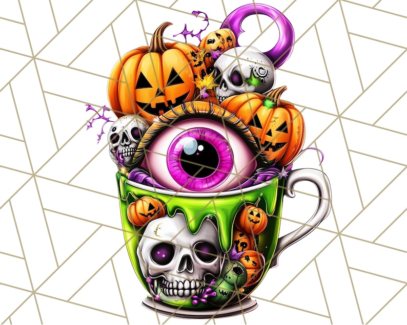 Spooky Halloween Eye PNG Clipart, Cute Eyeballs Clip Art, Glitter ...