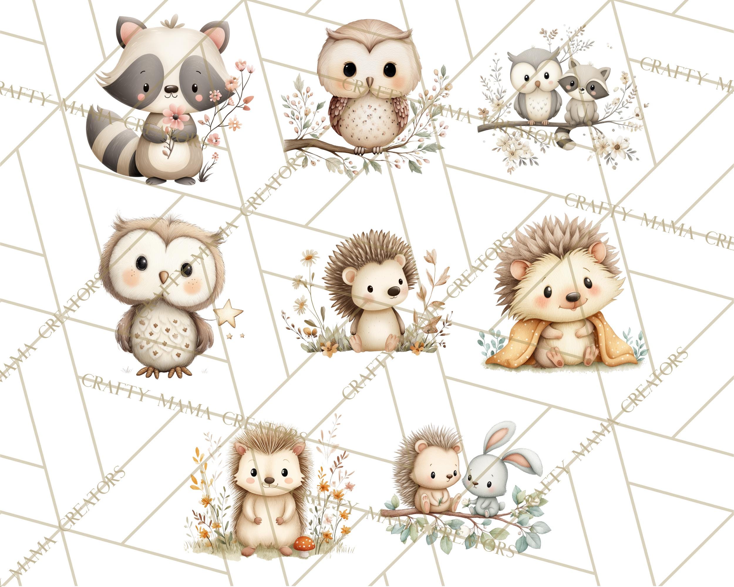 56 Png Soft Woodland Baby Clipart, Neutral Baby Shower PNG, Boho Forest ...