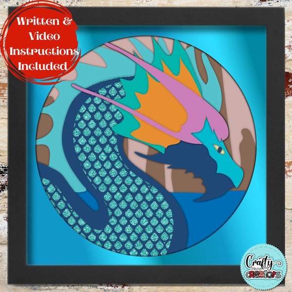 3D Water Dragon Shadow Box Svg, Fantasy Dragon Shadowbox Svg, Dragon 3D Layered Papercut, Dragon SVG Files For Cricut With Instructions 3D Water Dragon Shadow Box Svg, Fantasy Dragon Shadowbox Svg, Dragon 3D Layered Papercut, Dragon SVG Files For Cricut With Instructions