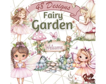 Fairy Garden PNG Clipart, Whimsical Fairy House, Toadstool Home, Leaf Umbrella, Cute Swing, Magical Garden Elements, Fantasy Clip Art Png