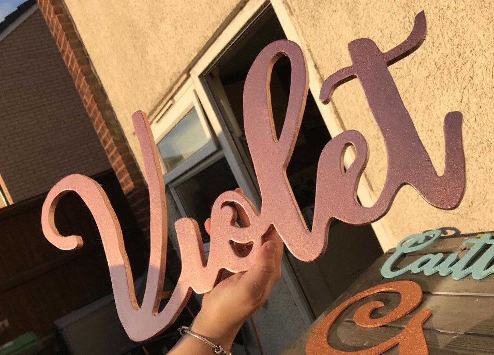 25cm Personalised Name Wall Plaque 25cm Tallletters Toybox Etsy UK