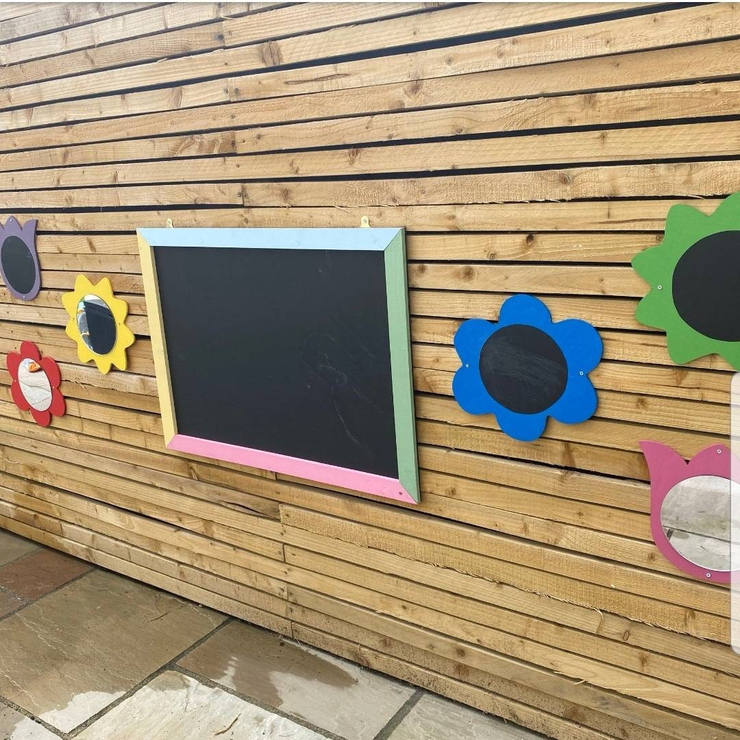 Large Framed Chalkboard Garden Playroom Square Chalkboard Etsy UK