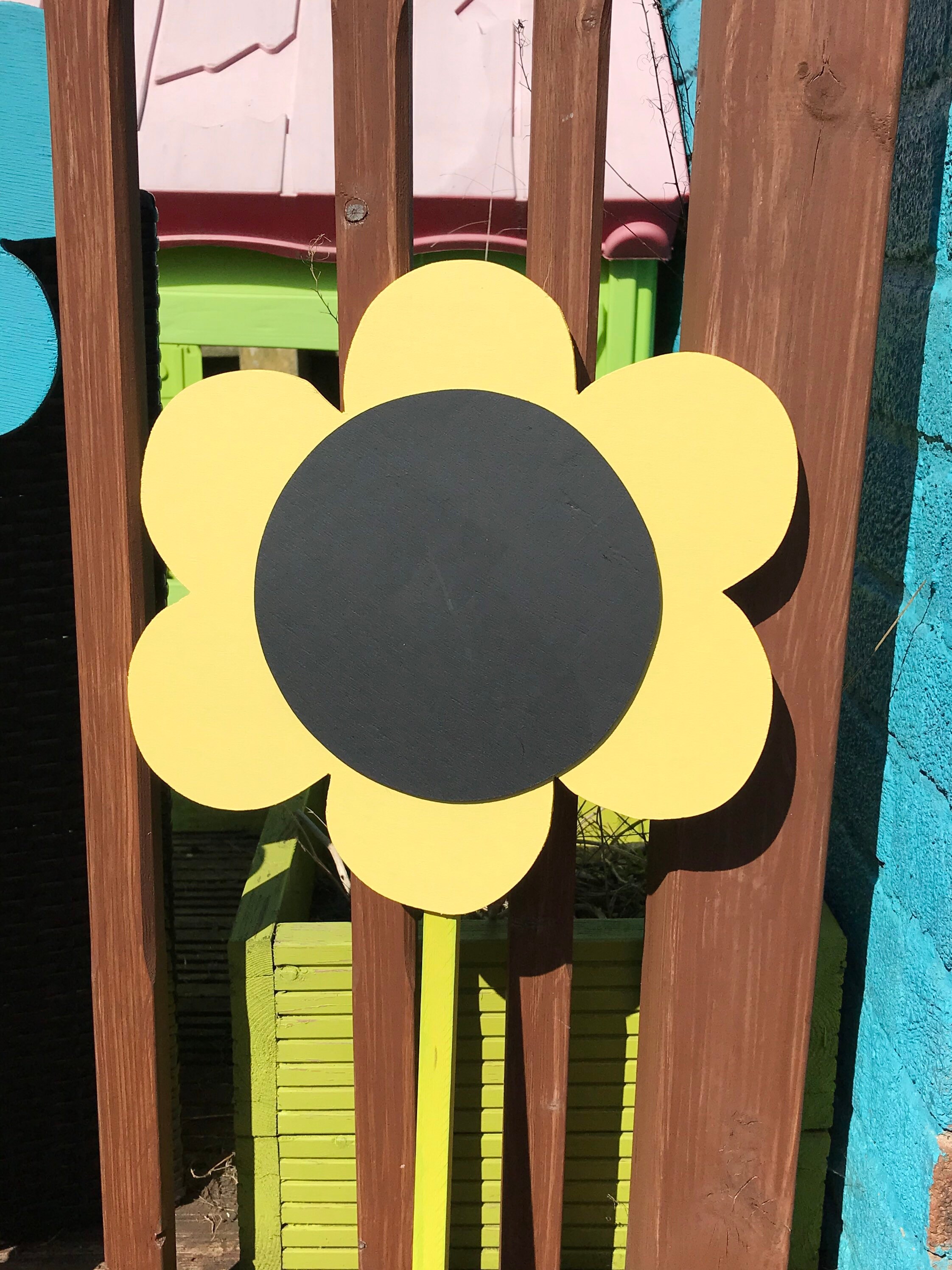 4 x Flower shaped outdoor chalkboards pastel shades garden Etsy