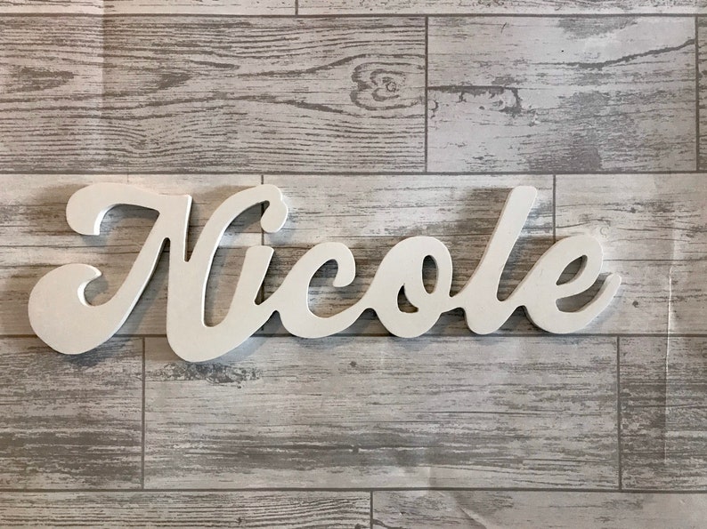 15cm Personalised Name Wall Plaque 15cm Tallletters Toybox Etsy
