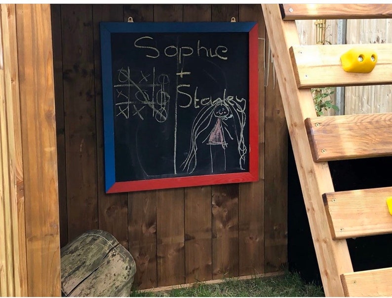 Large Framed Chalkboard Garden Playroom Square Chalkboard Etsy UK