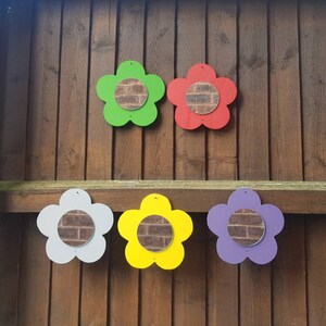 Mini Flower mirror ideal for children centres nursery schools handmade shatterproof acrylic mirror, sensory packs, sets of 5, 10, 20
