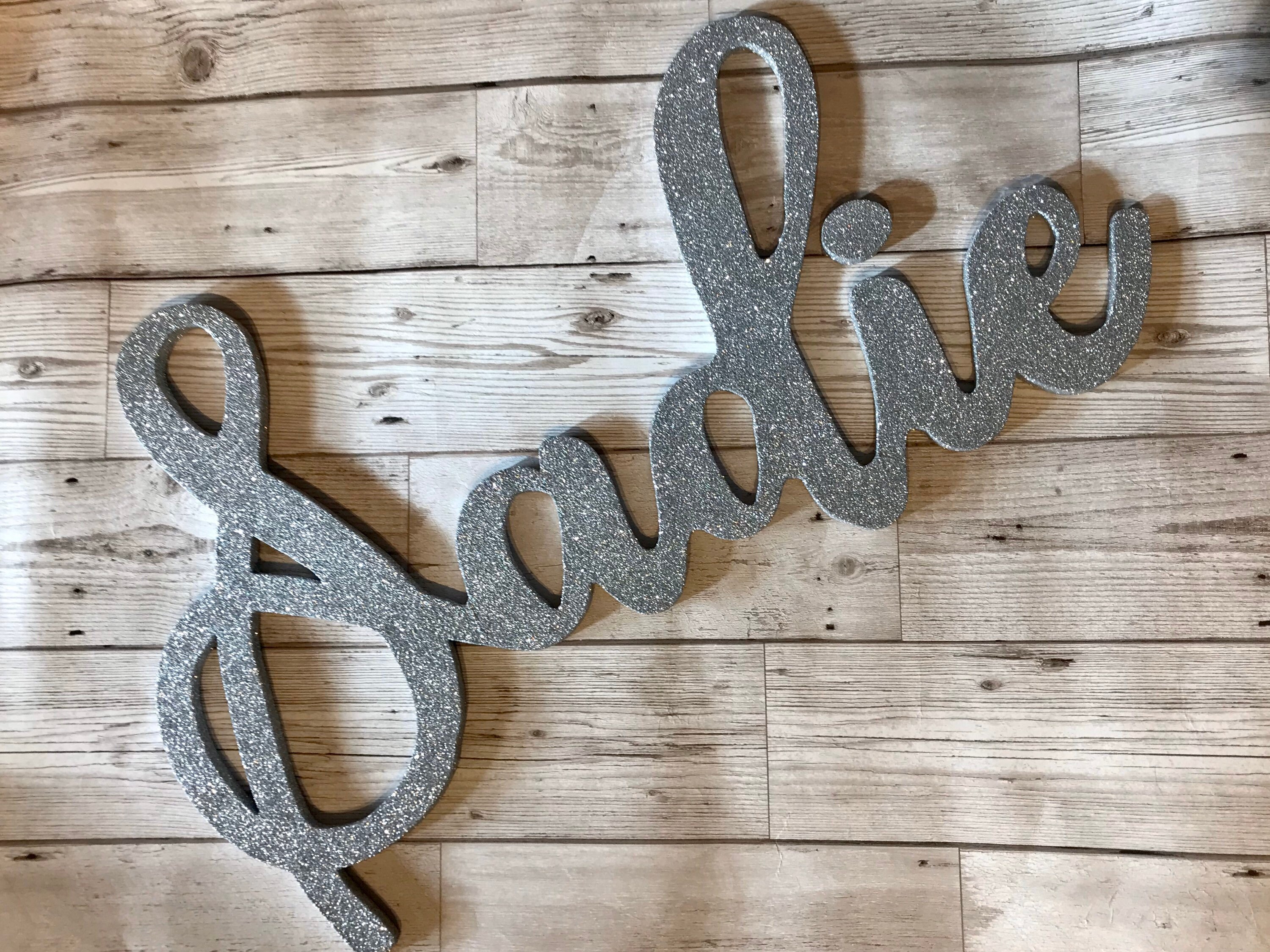 25cm Personalised Name Wall Plaque 25cm Tallletters Toybox Etsy UK