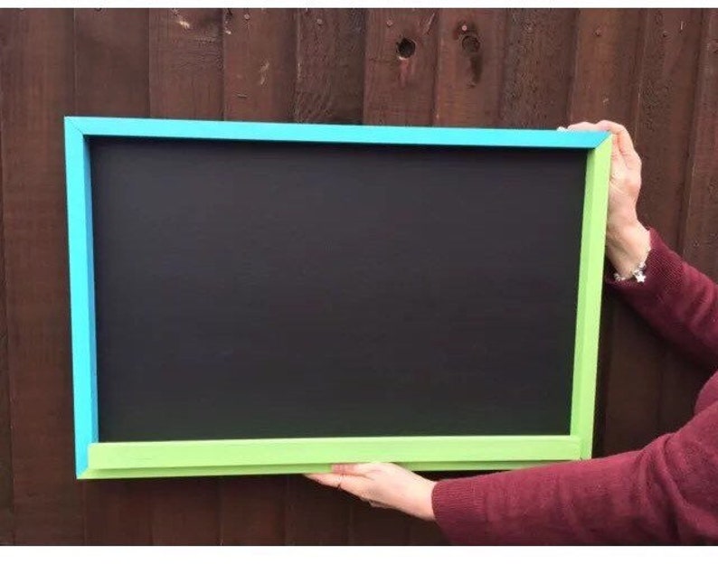 Large Framed Chalkboard Garden Playroom Square Chalkboard Etsy UK