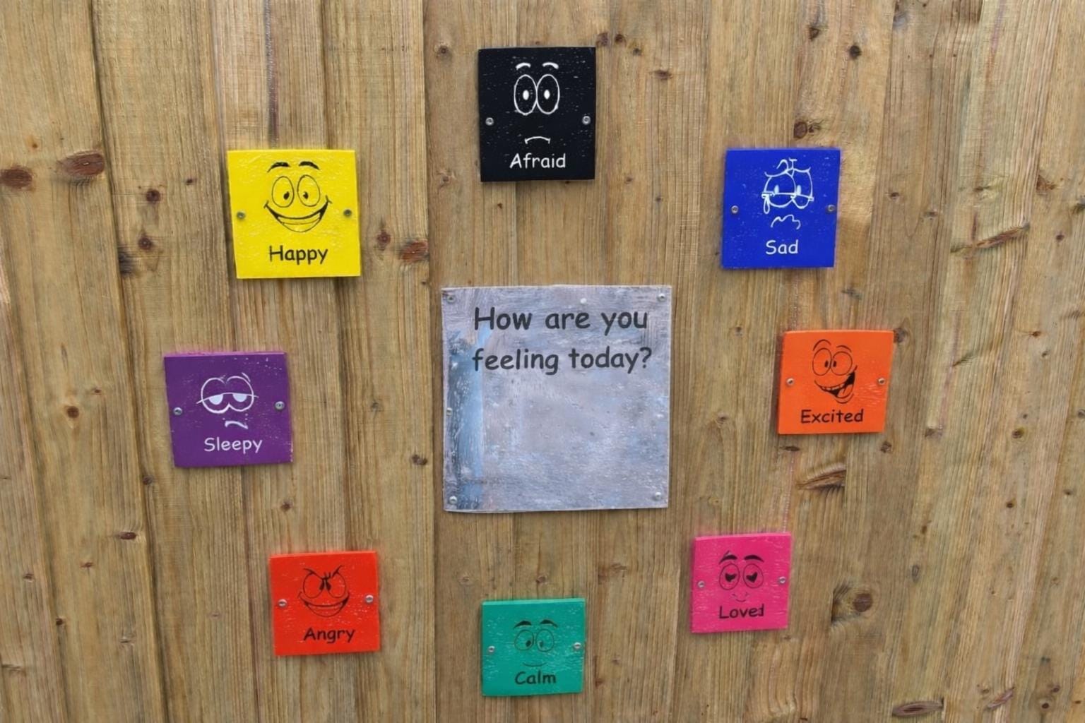 Set of Emotions, Sensory Wall, Wooden or Acrylic Shapes, Shatterproof ...