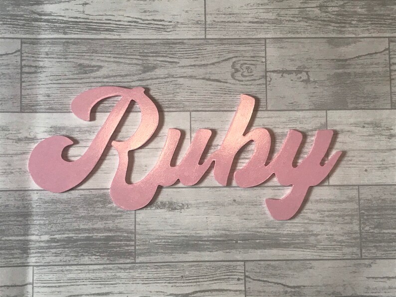 15cm Personalised Name Wall Plaque 15cm Tallletters Toybox Etsy