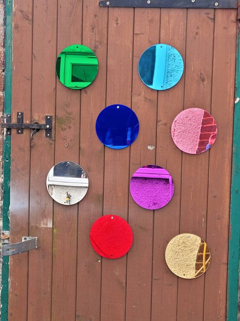 Set of Rainbow Sensory Mirrors Shapes Square Circle Star Etsy UK