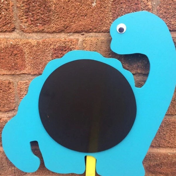 4 x Dinosaur shaped outdoor chalkboards, garden toys, preschool, early years learning