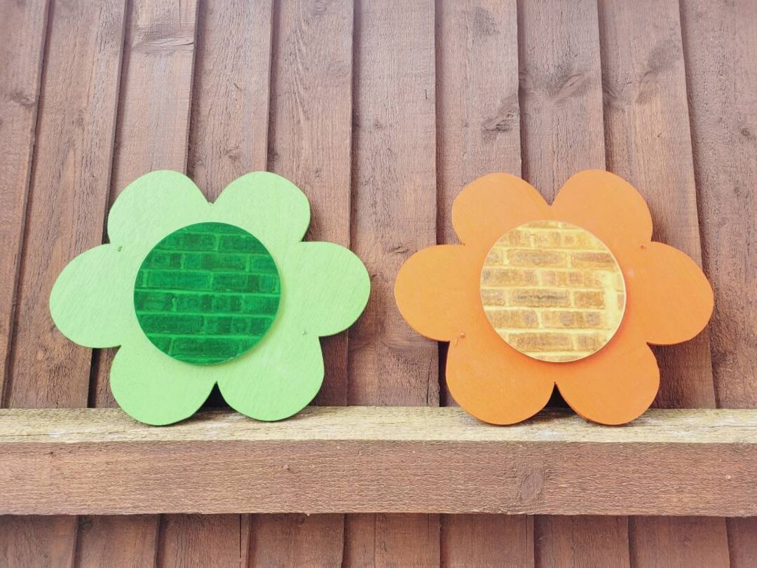 Flower Mirror Ideal for Children Centres Nursery Schools Handmade
