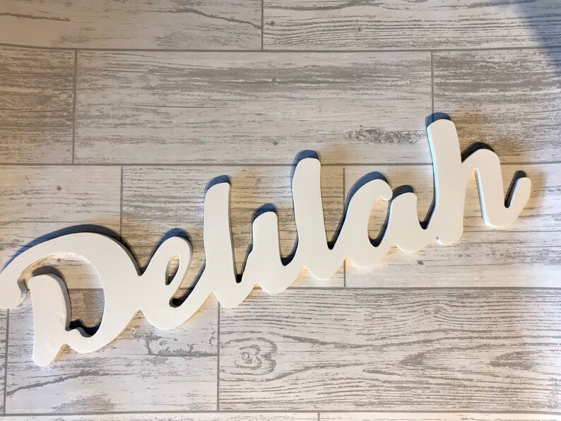 20cm Personalised Name Wall Plaque 20cm Tallletters Toybox Etsy