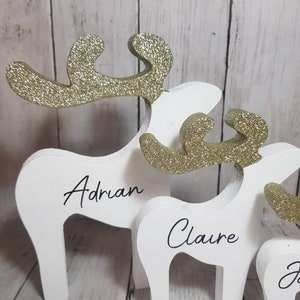 Freestanding reindeer family , Christmas decorations, various sizes, Xmas ornaments, personalised gifts image 3