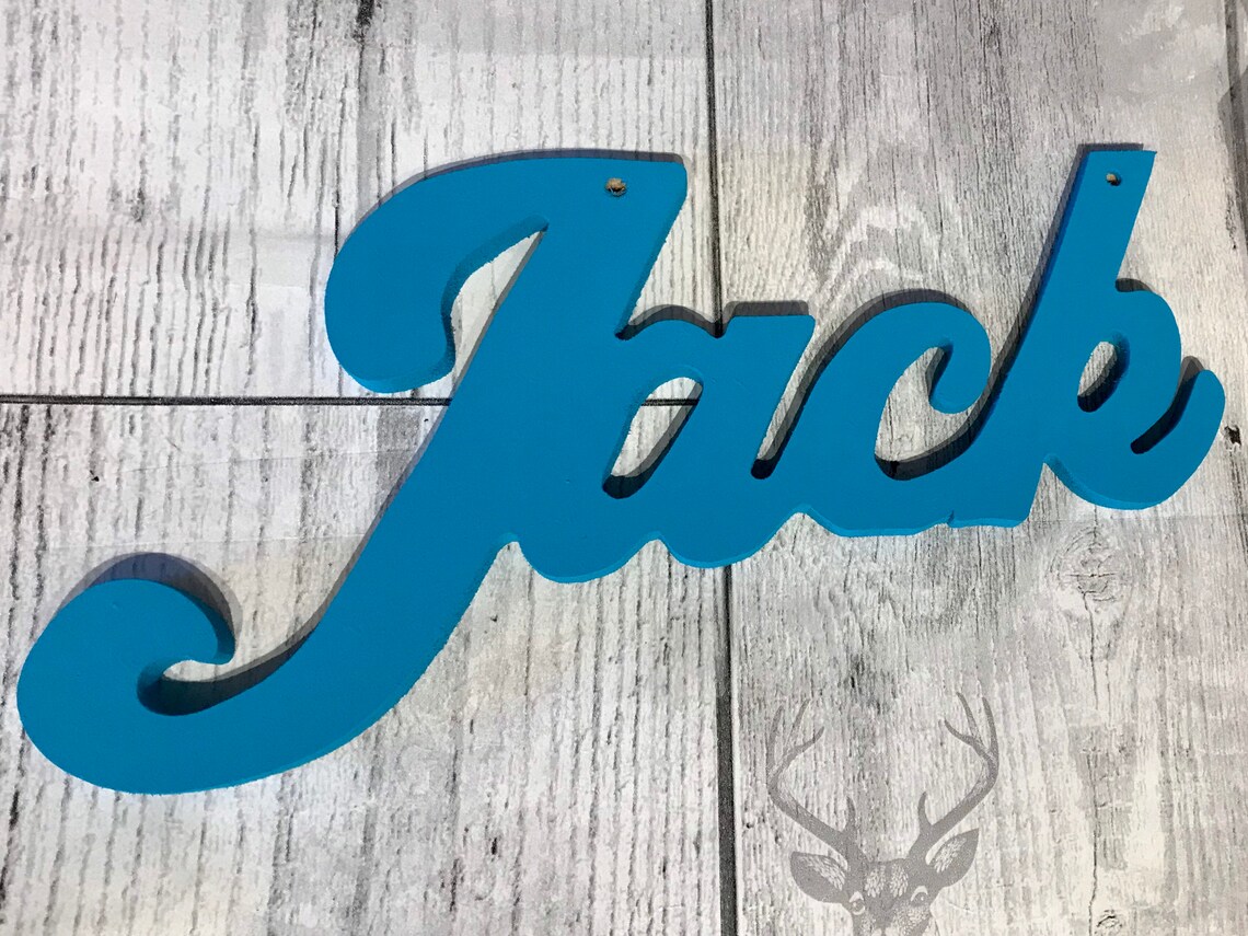 12cm Personalised Name Wall Plaque 12cm Tall Letters Toybox Etsy