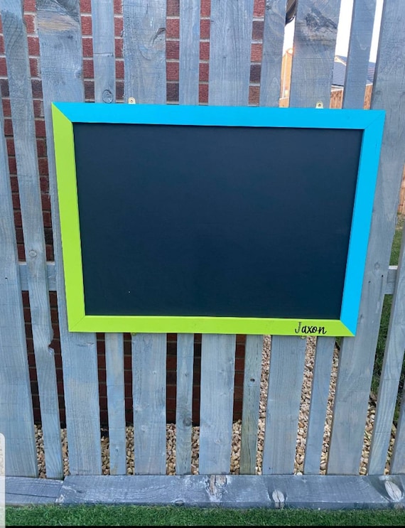 Large Framed Chalkboard Garden Playroom Square Chalkboard Etsy UK
