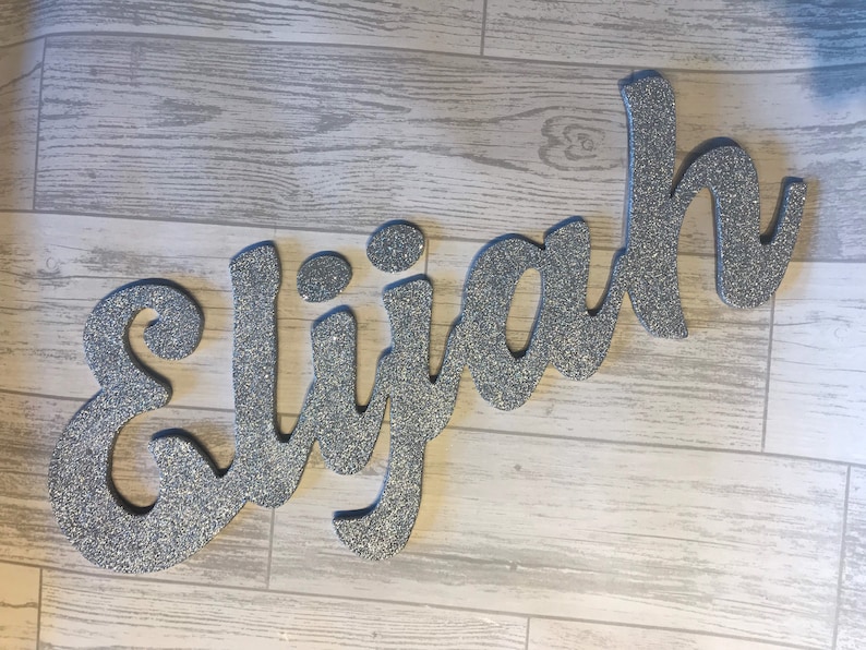15cm Personalised Name Wall Plaque 15cm Tallletters Toybox Etsy