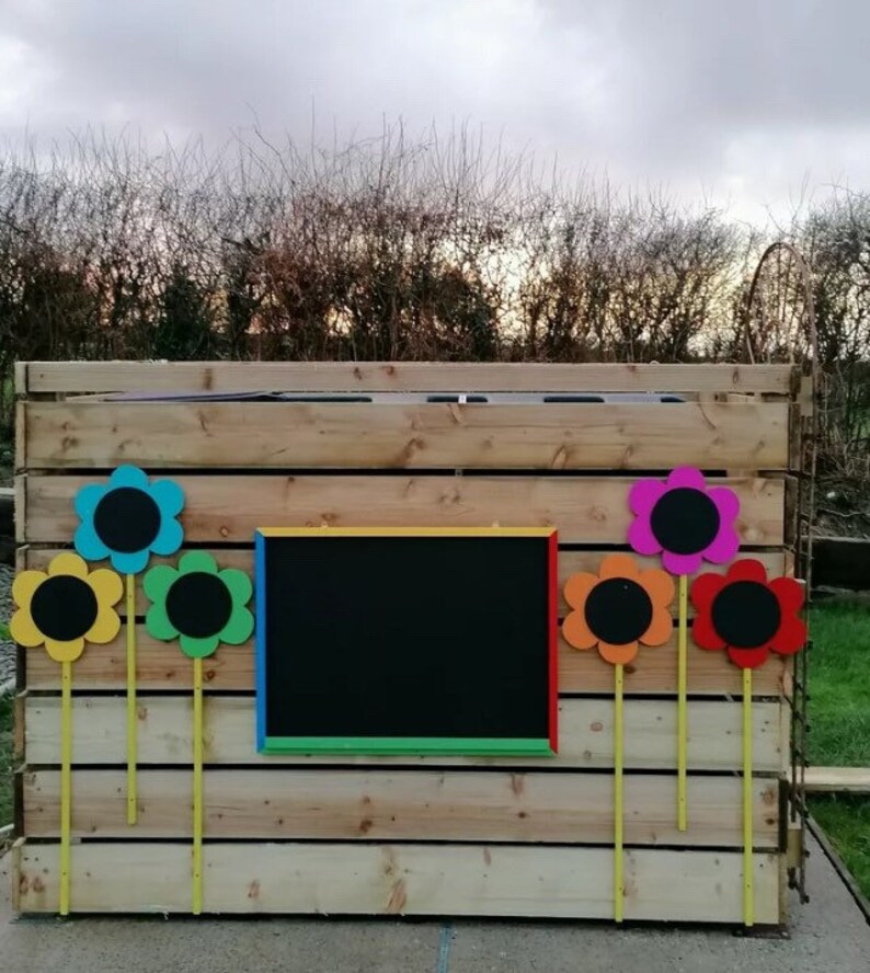 Large Framed Chalkboard Garden Playroom Square Chalkboard Etsy UK