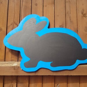 Rabbit Shaped Chalkboard, Suitable for Indoor and Outdoor Use, Wooden ...