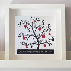 Papercut Family Tree Picture lemon tree design